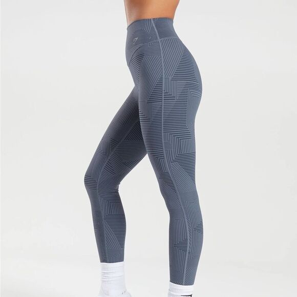 Gymshark ELEVATE LEGGINGS Size S evening blue NWT in packaging - Picture 3 of 8